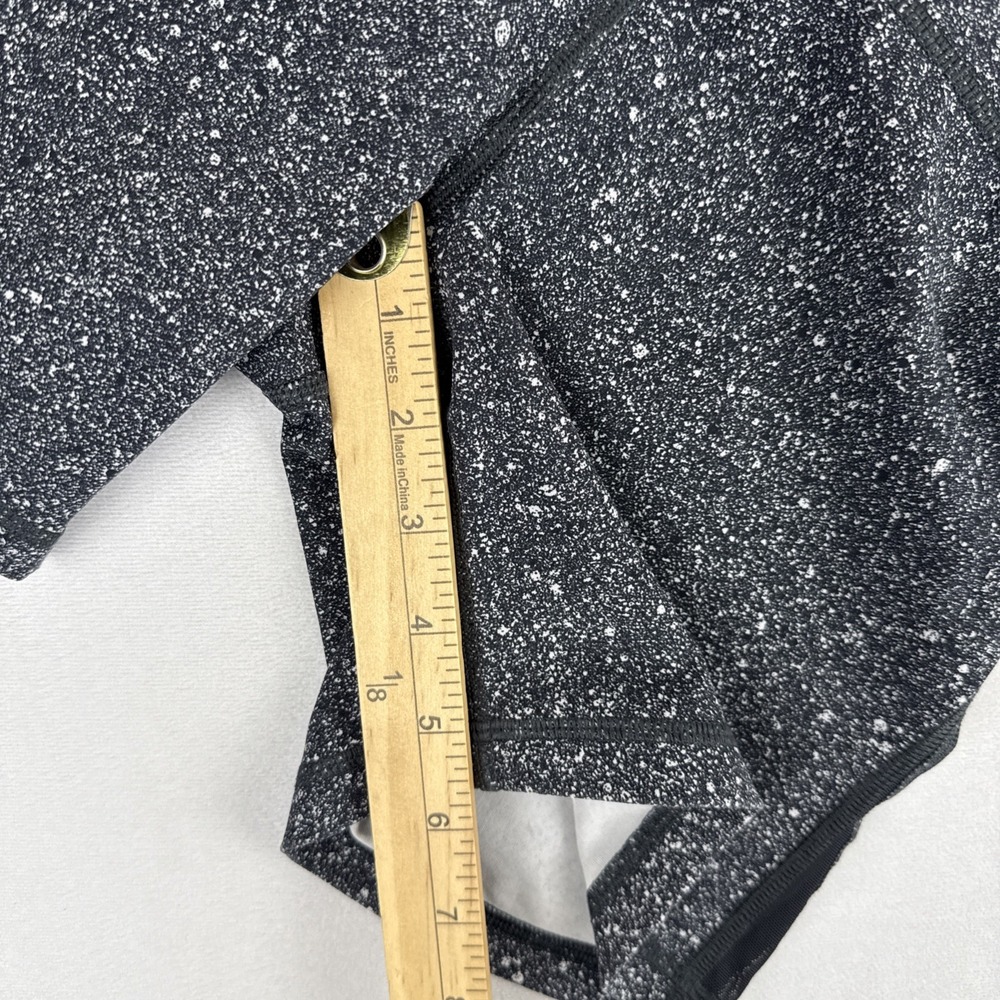 Lululemon Shorts Womens 4 Train Times 6" Luminesce Splatter White Black Gray - Picture 6 of 9
